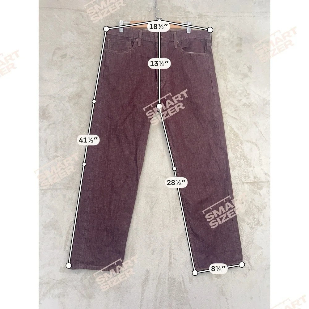 Levi's 562 Loose Taper Jeans Brown 36x32 Baggy Streetwear Y2K Denim Button‎ Fly